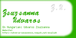 zsuzsanna udvaros business card